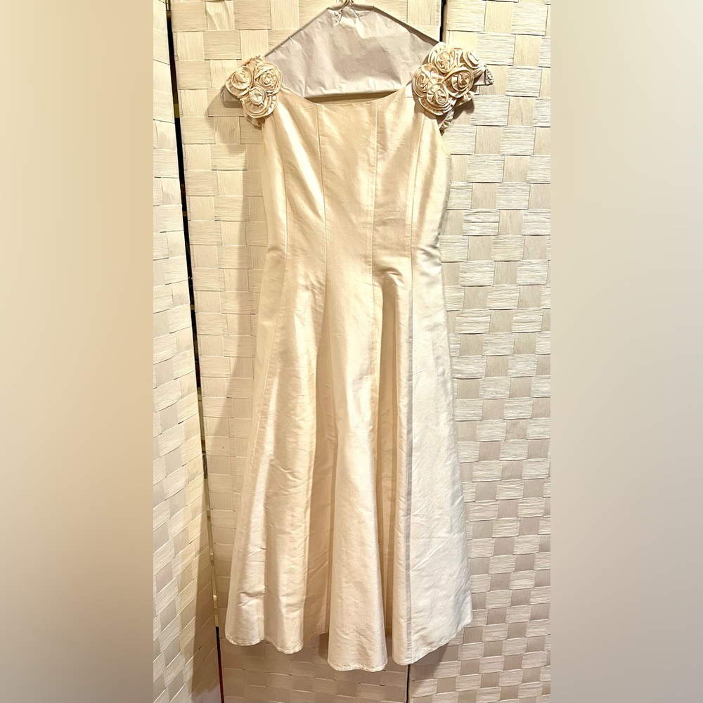 Biscotti Cream Formal Kids Dress